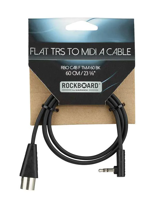 ROCKBOARD Cable Plat TRS Vers Midi Type A – 60 CM – Black