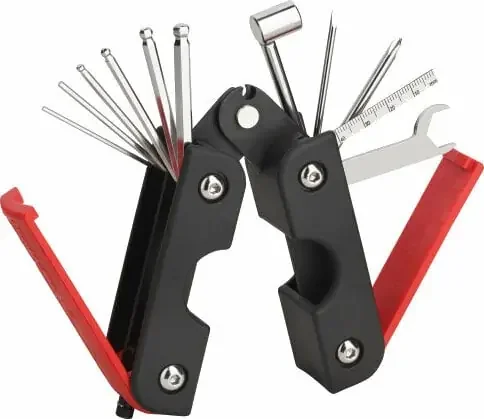 RockCare 13-in-1 MultiTool Metric Red Outil de maintenance de guitare