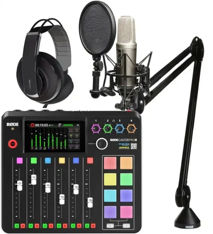 Rode NT2-A Youtube & Podcast SET 6 Microphone à condensateur pour studio