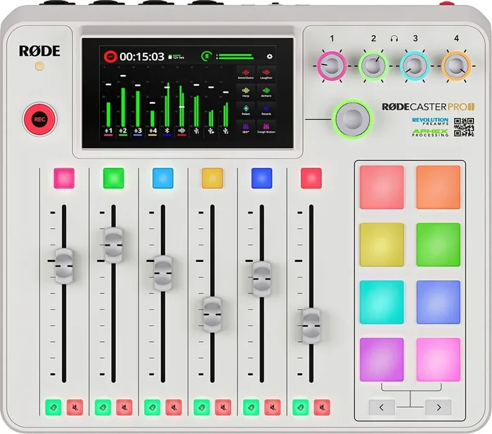Rode RODECaster Pro II WH White Tables de mixage podcast