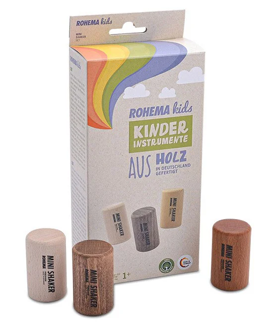 ROHEMA Set 3 Mini Shakers Differentes Tonalites 1+