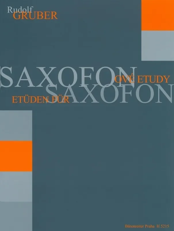 Rudolf Gruber Saxofonové etudy Notes