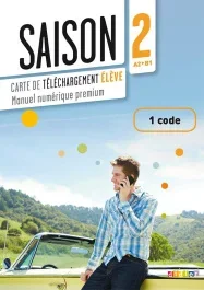 SAISON 2 NIV.A2 – LIVRE NUMERIQUE INTERACTIF – CARTE DE TELECHARGEMENT ELEVE – 1 CODE