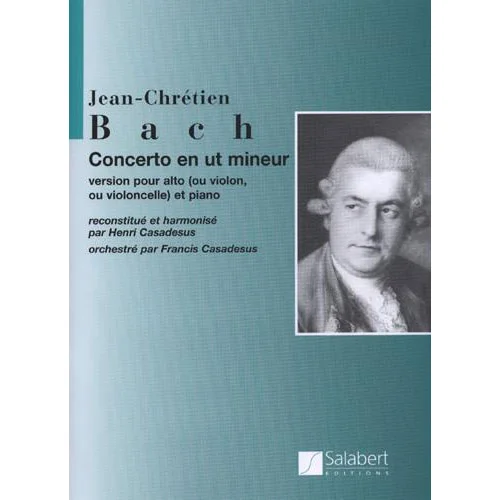 Salabert Bach J.C. – Concerto En Ut Mineur – Alto