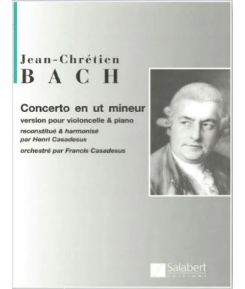 Salabert Bach J.C. – Concerto En Ut Mineur – Violoncelle et Piano