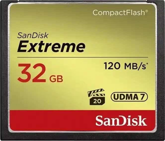 SanDisk Extreme CompactFlash 32 GB SDCFXSB-032G-G46 CompactFlash 32 GB Carte mémoire