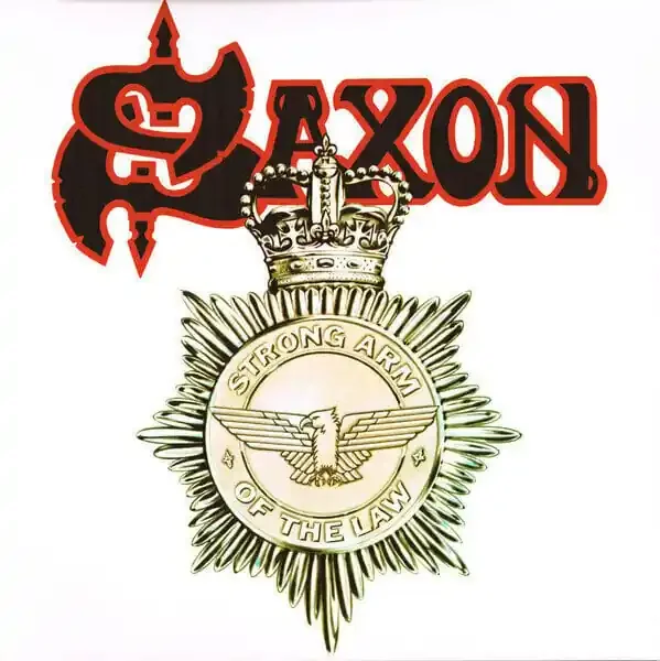 Saxon – Strong Arm Of The Law (Limited Edition) (Reissue) (White/Black/Red Splatter) (LP)