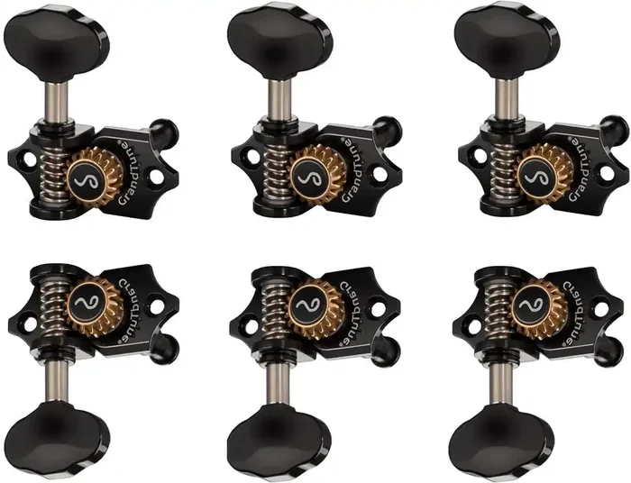 Schaller GrandTune 3L/3R Black Chrome Mécanique pour guitare