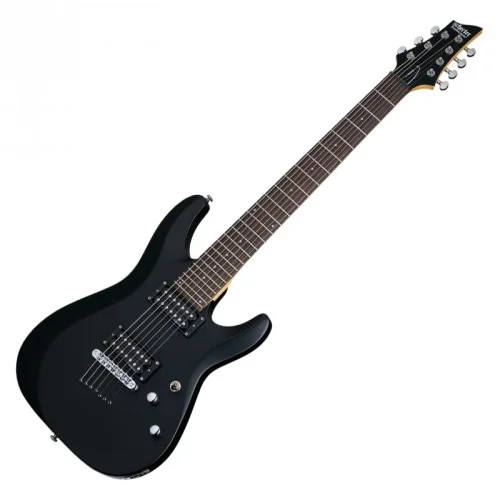 SCHECTER C-7 DELUXE SATIN BLACK