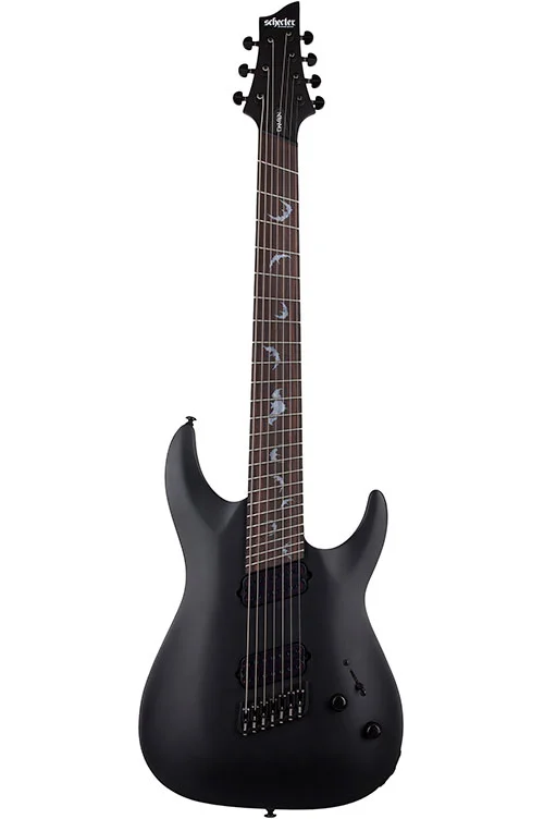 SCHECTER Damien 7 Multi-Scale Satin Black
