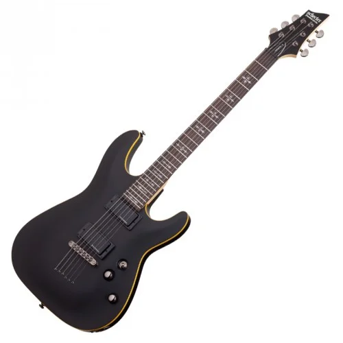 SCHECTER DEMON-6 AGED BLACK SATIN