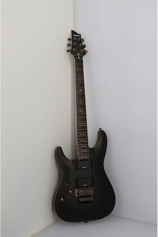 SCHECTER Demon 6 Floyd Gaucher Aged Black Satin