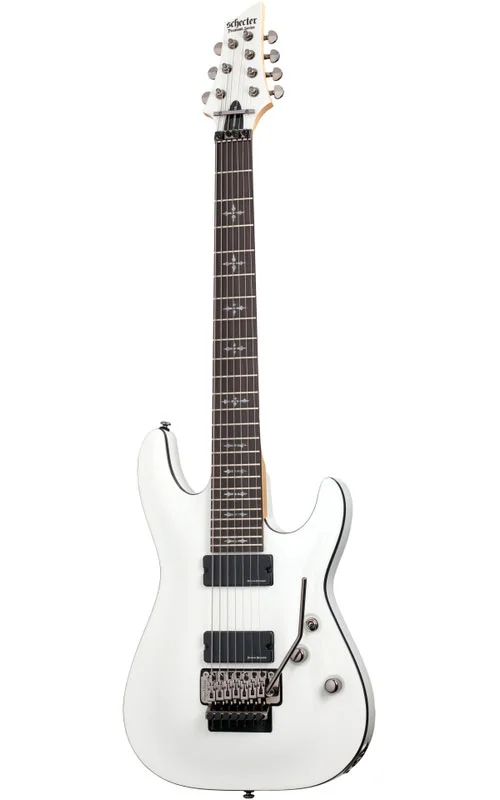 SCHECTER Demon 7 Floyd Vintage White