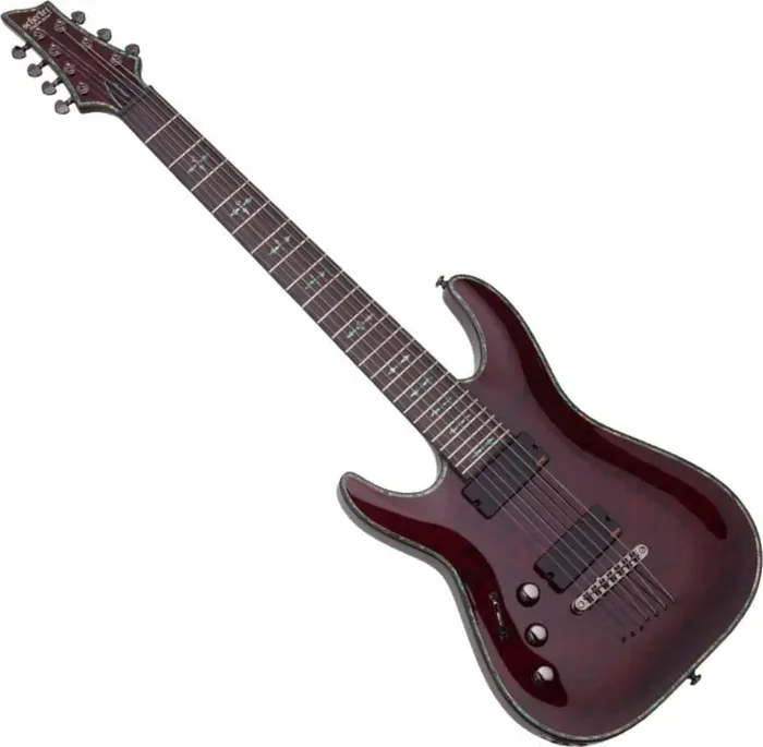 Schecter Hellraiser C-7 LH Black Cherry Guitare électrique