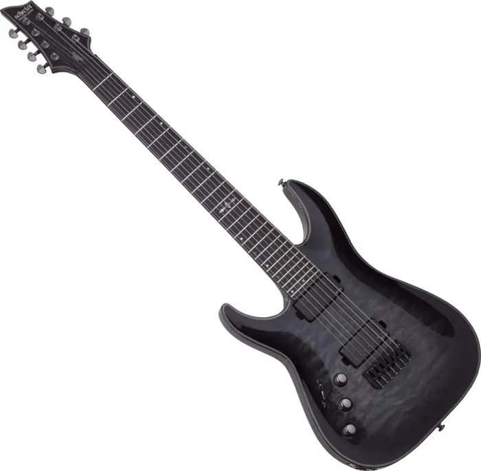 Schecter Hellraiser Hybrid C-7 LH Trans Black Burst Guitare électrique