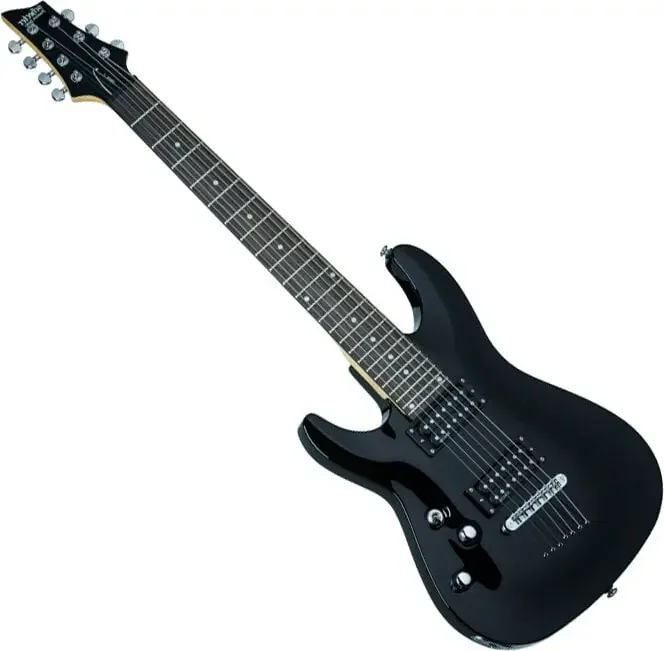 Schecter Omen-7 LH Black Guitare électrique