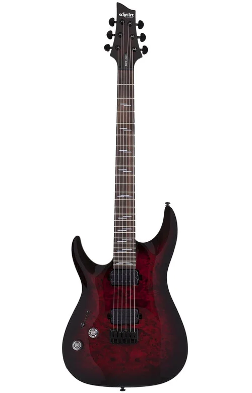 SCHECTER Omen Elite 6 Gaucher Black Cherry Burst