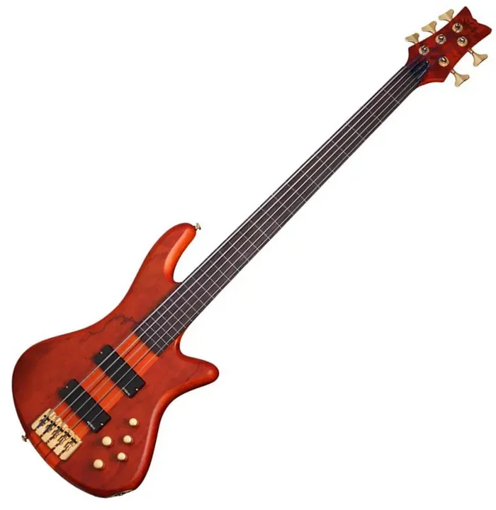 Schecter Stiletto Studio-5 FL Honey Satin Basse 5 cordes