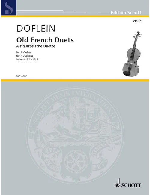 Schott Anciens Duos Francais – 2 Violons