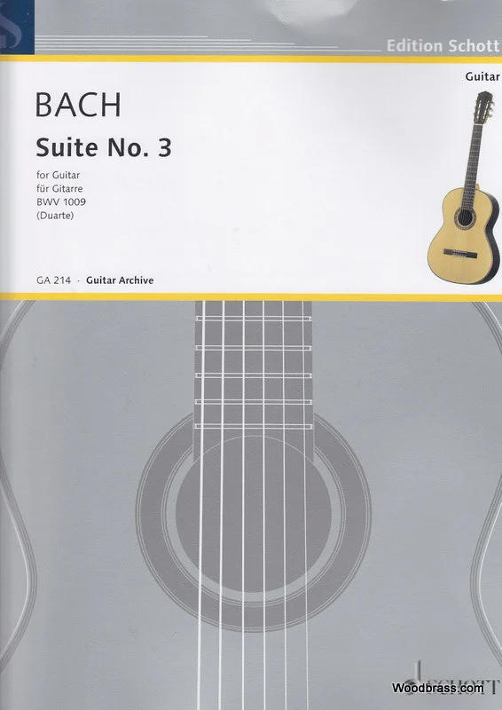 Schott BACH J. S. – CELLO-SUITE N 3 – GUITARE