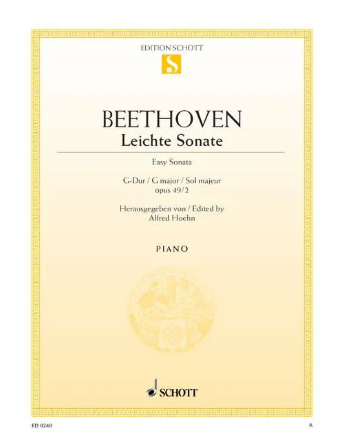 Schott Beethoven – Sonate Op. 49/2 – Piano