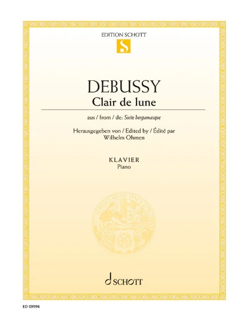 Schott Debussy – Clair De Lune – Piano