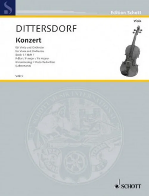 Schott Dittersdorf K. – Concerto F Major – Alto & Piano