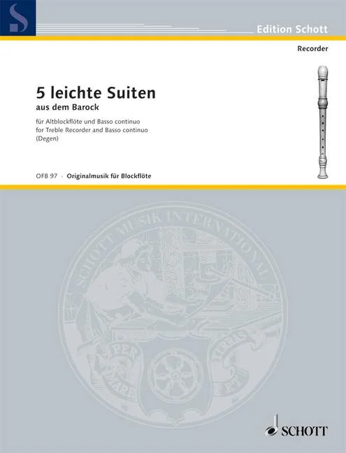 Schott Five Easy Baroque Suites