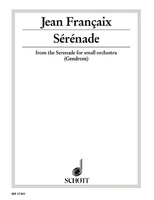 Schott Françaix – Sérénade – Violoncelle et Piano