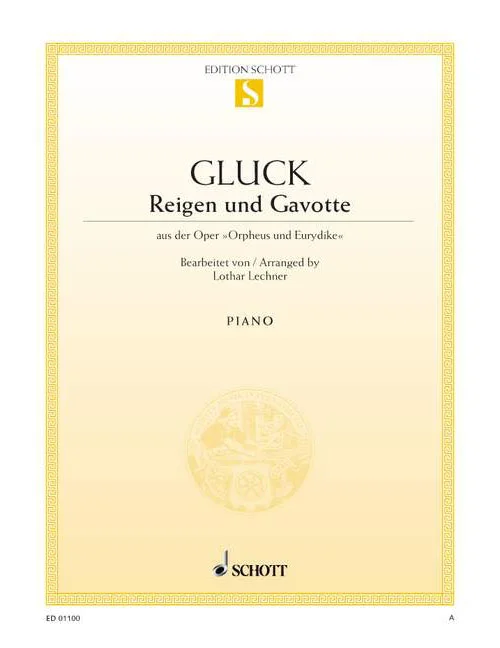 Schott Gluck – Round Dance And Gavotte – Piano
