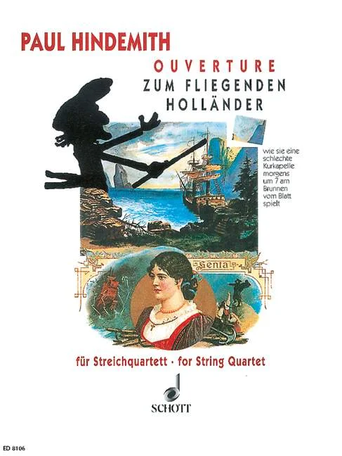 Schott Hindemith Paul – Ouverture Zum Fliegenden Hollander – String Quartet