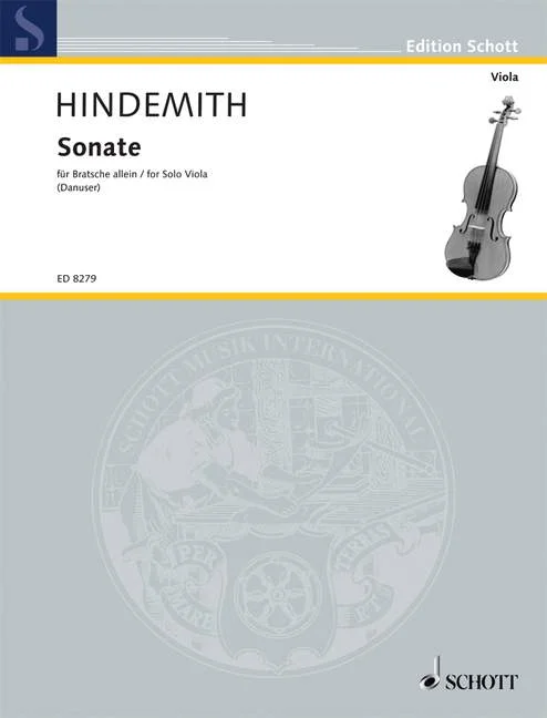 Schott Hindemith Paul – Viola Sonata (1937)