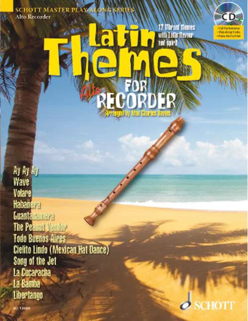 Schott Latin Themes For Alto Flute A Bec