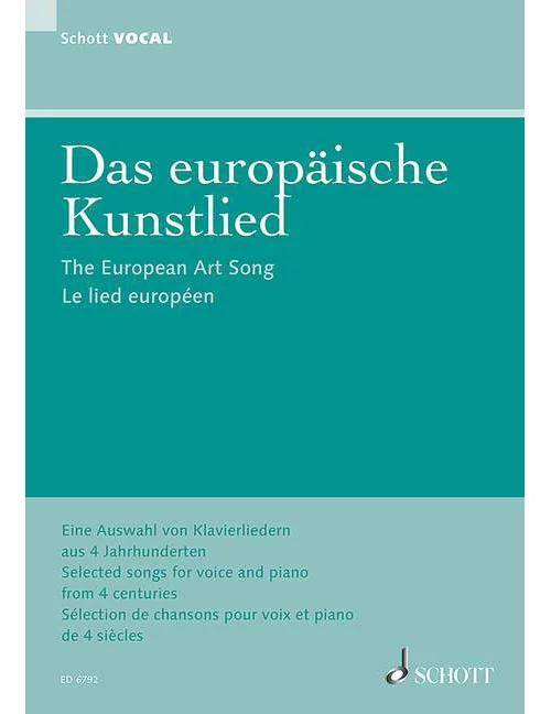 Schott Le Lied Européen – Voice et Piano