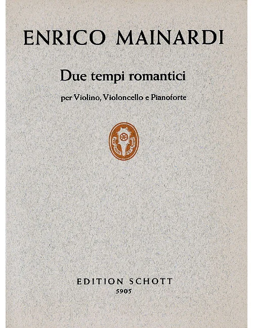 Schott Mainardi – Due Tempi Romantici – Piano Trio