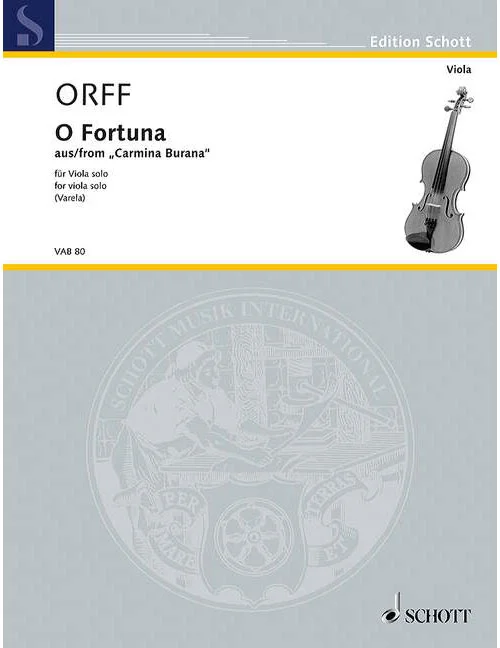 Schott Orff – O Fortuna – Alto Solo