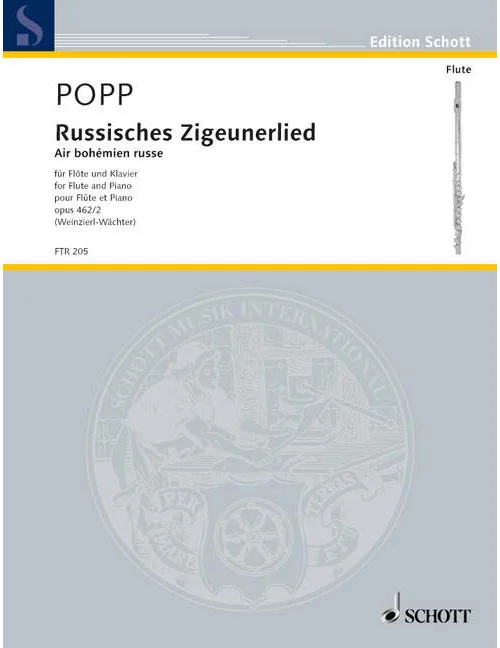 Schott Popp – Air Bohémien Russe Op. 462/2 – Flute et Piano