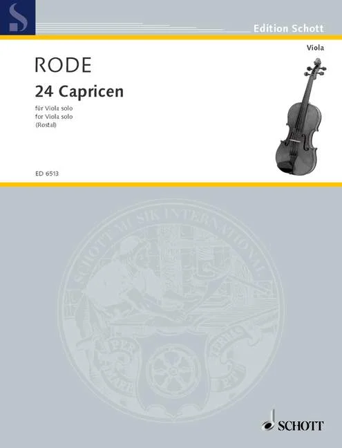 Schott Rode Jacques P.J. – 24 Caprices – Viola