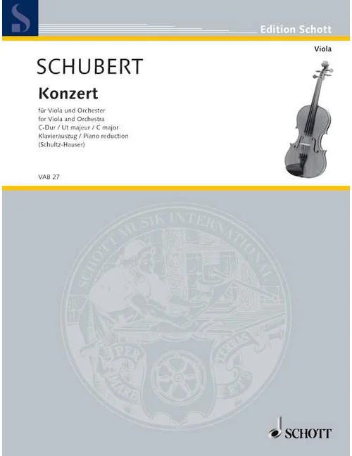 Schott Schubert – Concerto C Major – Alto et Orchestre