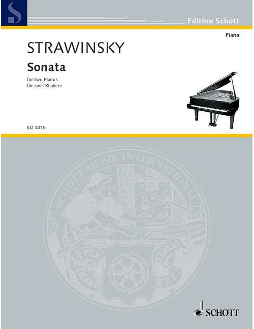Schott Stravinsky – Sonate – 2 Pianos (4 Hets)