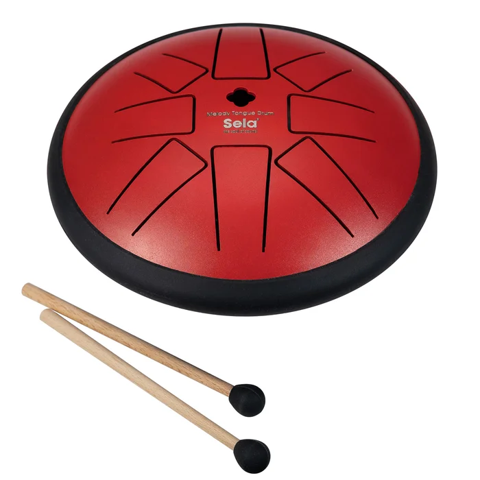 SELA Percussion Melody Tongue Drum 6″ F Min Red