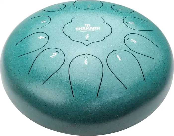 Shamann 12″ 11 Notes D Major Green Tongue Drum