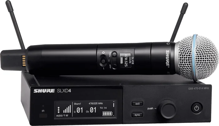 Shure SLXD24E-B58-G59 Syst_x005Fème Complet Main BETA58