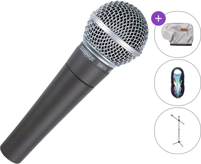 Shure SM58-LCE SET Microphone de chant dynamique