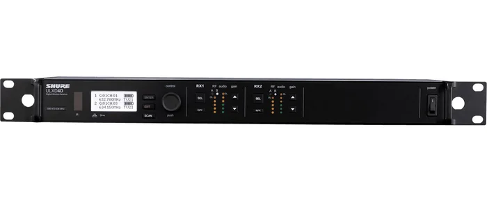 Shure ULXD4DE-K51 Récepteur Double Dante 606 À 670 MHZ