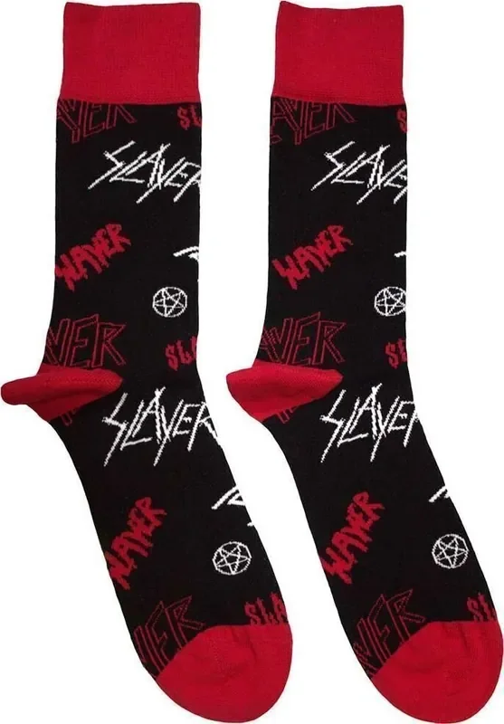 Slayer Chaussettes Logos Pattern Black 40-45
