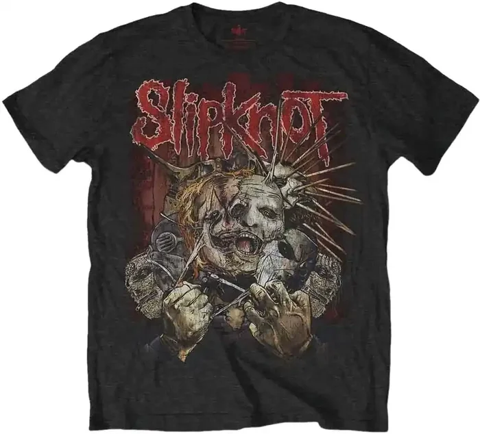 Slipknot T-shirt Torn Apart Back Print Unisex Black 2XL
