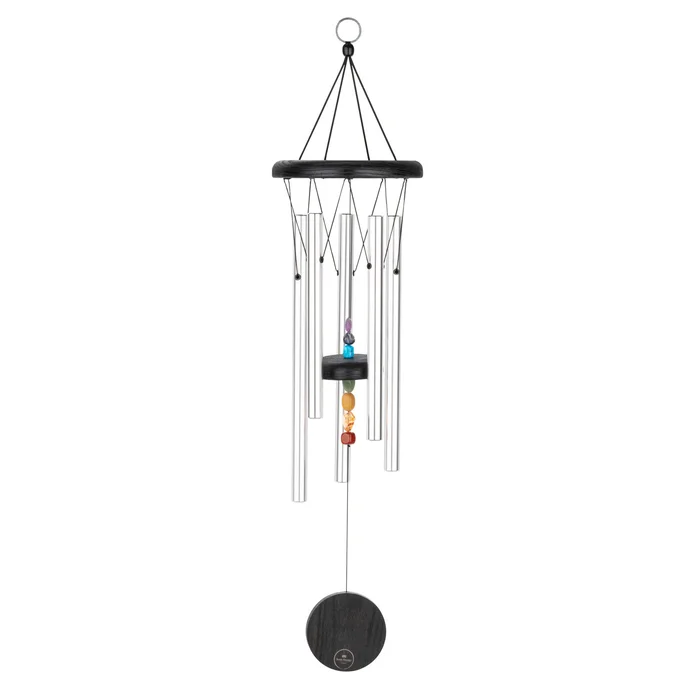 SONIC ENERGY Chimes Sonic Energy Chakra 25&Prime;, Argent