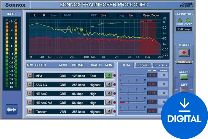 Sonnox Fraunhofer Pro-Codec (Produit numérique)