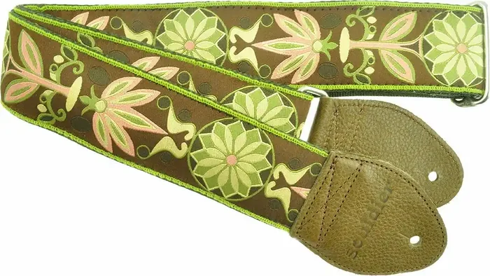 Souldier Daisy Olive Sangle pour guitare Deco Daisy Olive